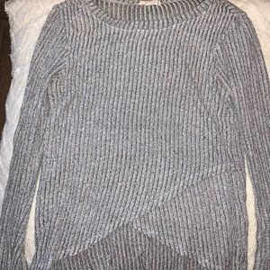 Pacsun Criss-Cross Grey Sweater